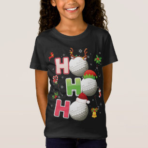 Camiseta Ho Ho Ho Ho Golf Ball Navidades Santa Elf Reindeer