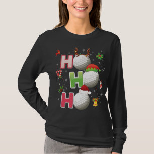 Camiseta Ho Ho Ho Ho Golf Ball Navidades Santa Elf Reindeer
