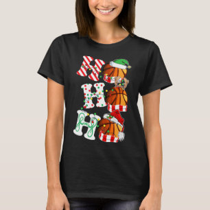 Camiseta Ho Ho Ho Ho Ho Bysketbyll enciende el Elf reno de 