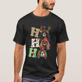 Camiseta Ho Ho Ho Ho Ho Cavalier Rey Charles Spaniel Cute C