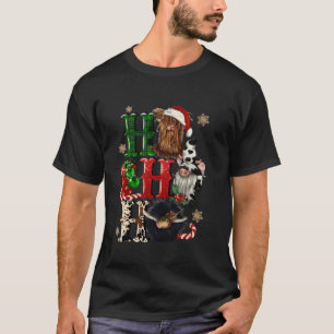 Camiseta Ho Ho Ho Ho Ho Cute Highland Navidades de vacas Sa