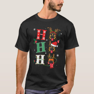 Camiseta Ho Ho Ho Ho Ho de la alemana Shepherd Dogs Xmas Ou