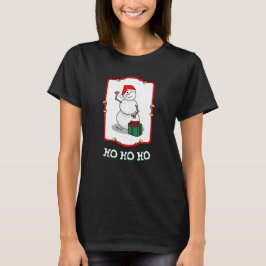 Camiseta Ho Ho Ho Ho Ho Feliz Navidad Santa Cute Snowman