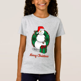 Camiseta Ho Ho Ho Ho Ho Feliz Navidad Santa Cute Snowman