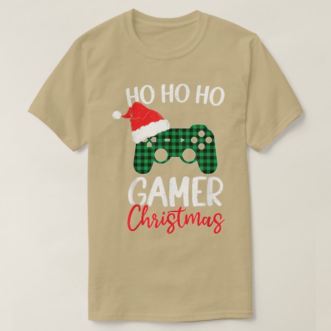 Camiseta Ho Ho Ho Ho Ho Gamer Navidades Xmas Video Games Ga (Diseño del anverso)