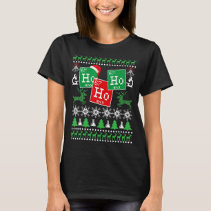 Camiseta Ho Ho Ho Ho Ho Ho Santa Química UGLY Navidades Par