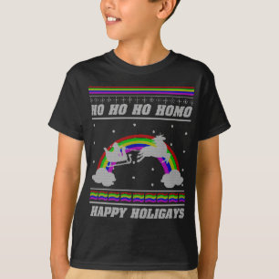 Camiseta Ho Ho Ho Ho Ho Homo Happy Holigays Navidades feos 