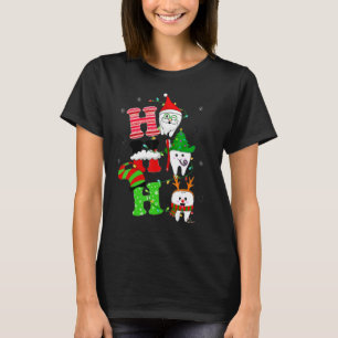 Camiseta Ho Ho Ho Ho Ho Navidades dentistas Funny Teeth Den