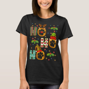 Camiseta Ho Ho Ho Ho Ho Paw Navidades de Veterinaria