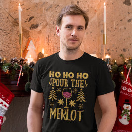Camiseta Ho Ho Ho Ho Ho Pour de los Navidades Purpurinas Me
