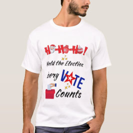 Camiseta Ho Ho Ho Ho Ho Santa - Voto electoral