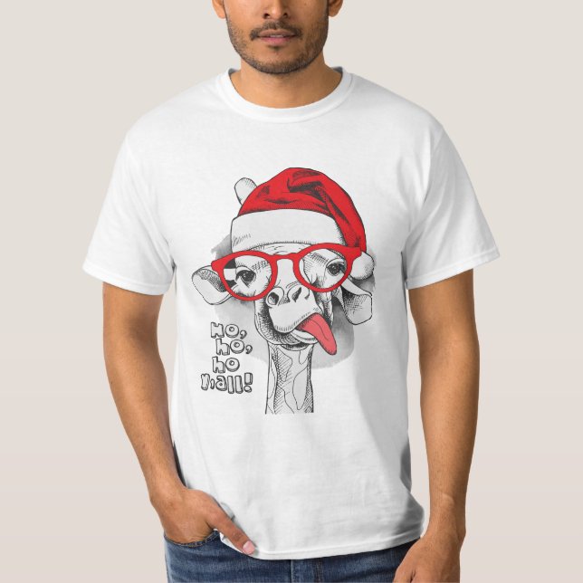 Camiseta Ho Ho Ho Ho Ho Y'All, regalo de Navidades divertid (Anverso)