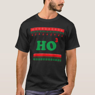 Camiseta Ho Ho Ho Ho matemáticas histmas Navidades feos sué