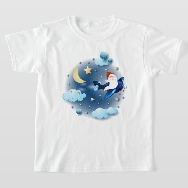 Camiseta ¡Ho ho ho ho! Santa en el avión (Distribución)