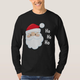 Camiseta Ho Ho Ho Ho Santa Face Navidades vacaciones Red Wh