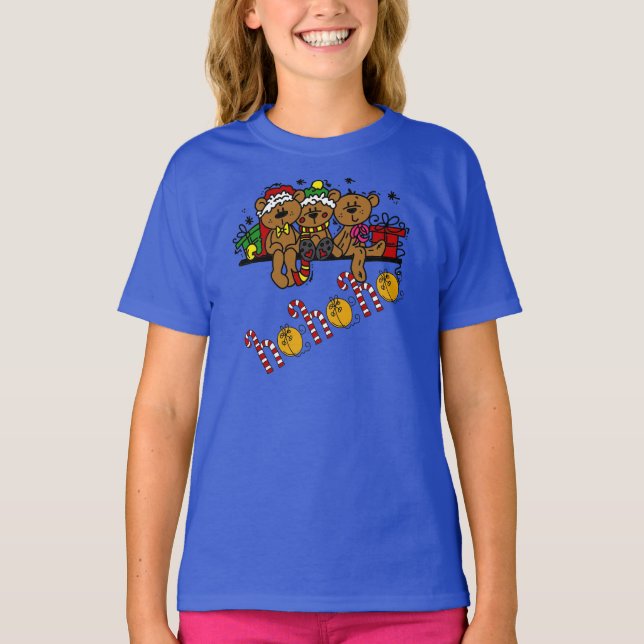 Camiseta Ho Ho Ho Ho Teddy Bears (Anverso)