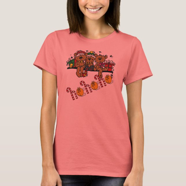 Camiseta Ho Ho Ho Ho Teddy Bears (Anverso)