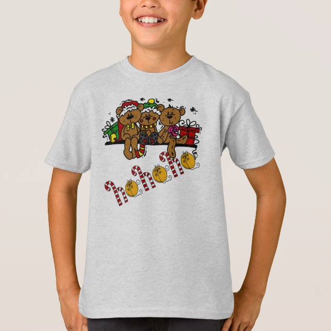 Camiseta Ho Ho Ho Ho Teddy Bears (Anverso)