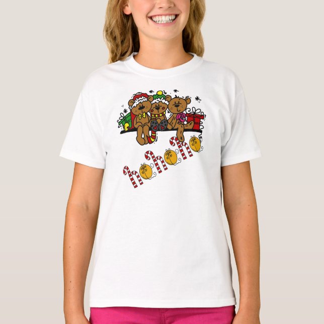 Camiseta Ho Ho Ho Ho Teddy Bears (Anverso)