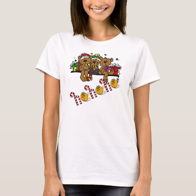 Camiseta Ho Ho Ho Ho Teddy Bears (Anverso)