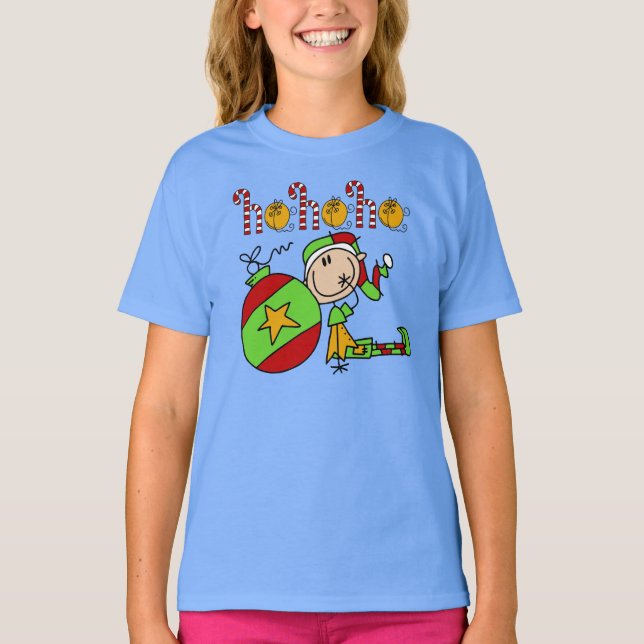 Camiseta Ho Ho Ho Holiday Elf (Anverso)