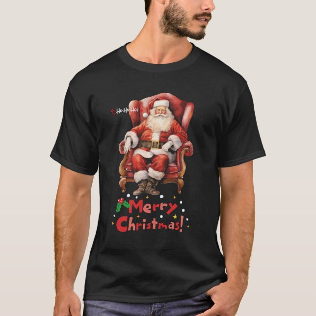 Camiseta Ho Ho Ho-liday Santa (Anverso)