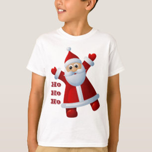 Camiseta ¡HO! ¡HO! ¡HO! Lindo Santa Claus Feliz Navidad
