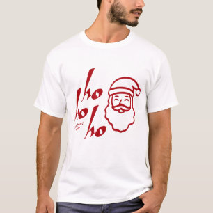 Camiseta Ho Ho Ho Minimalista Moderno