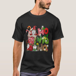 Camiseta Ho Ho Ho Navidades Gnome Ice Cream Lover