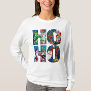 CAMISETA HO HO HO NOCHE DE NAVIDAD MUSICAL DE SANTA