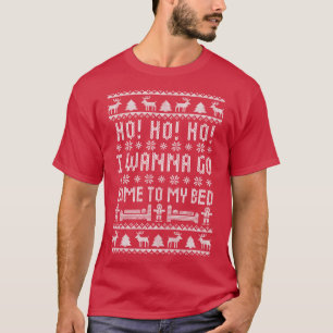 Camiseta Ho Ho Ho Quiero Ir A Casa A Mi Cama Antisocial Hum