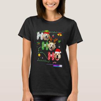 Camiseta Ho Ho Ho Retrievers Traje Dorado De Navidad Outfit