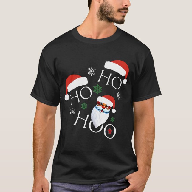 Camiseta Ho Ho Ho Santa T-Shirt Perfecto para los festivale (Anverso)
