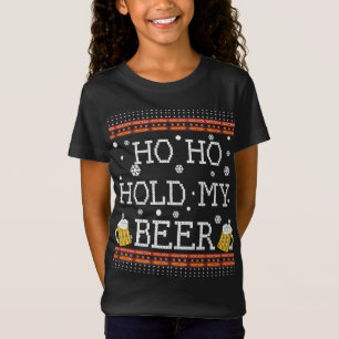 Camiseta Ho Ho Ho Sostener A Mis Navidades Feo Bebiendo Sud