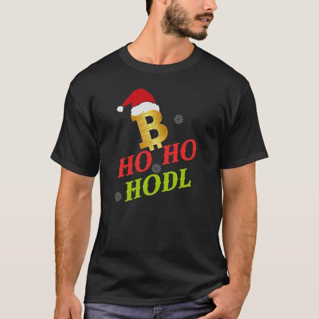 Camiseta Ho Ho HODL Bitcoin (Anverso)