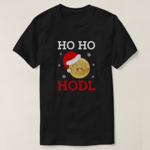 Camiseta Ho Ho HODL Bitcoin Crypto Holiday Investor Design