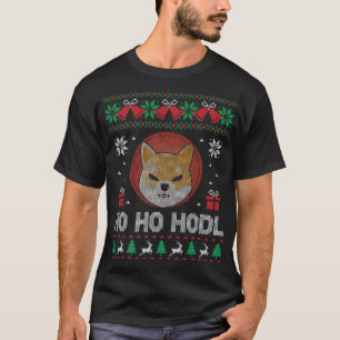 Camiseta Ho Ho Hodl Shiba Inu Token SHIB Navidades feos Swe