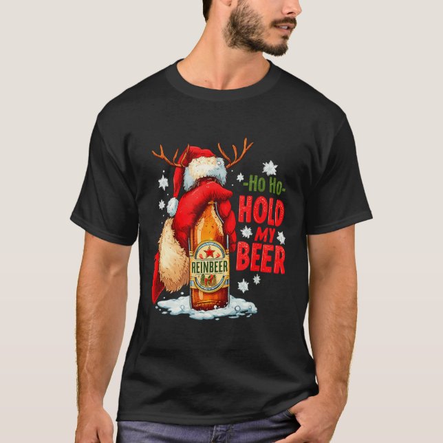 Camiseta Ho Ho Hold My Beer  (Anverso)