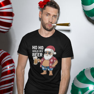 Camiseta Ho Ho Hold My Beer, Fun Christmas Gift