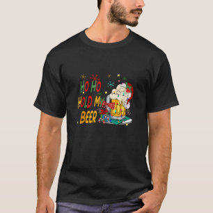 Camiseta Ho Ho Hold My Beer Santa Claus Feliz Navidad 2002
