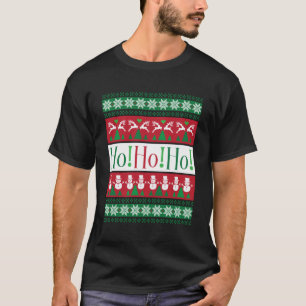 Camiseta ¡Ho!Ho! Hombres de vacaciones suaves Navidades feo