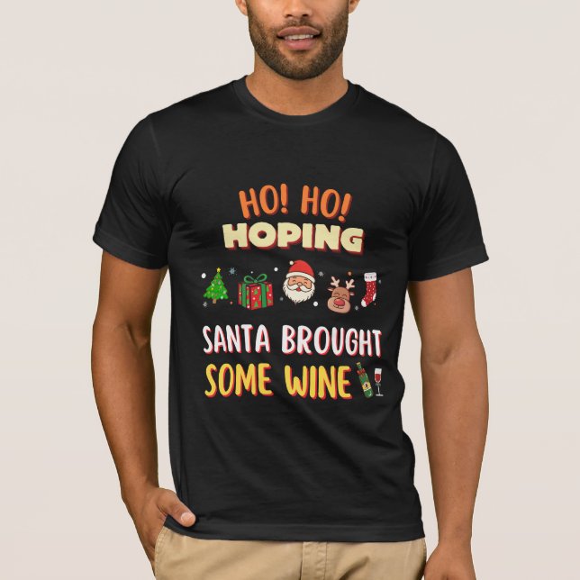 Camiseta Ho Ho Hoping graciosa Navidad Especial Hombres (Anverso)