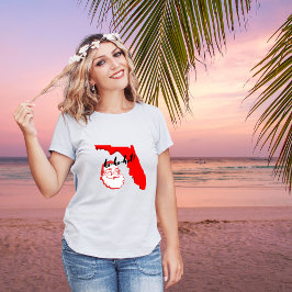 Camiseta ¡ho-ho-hot! Feliz Navidad en Florida