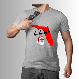 Camiseta ¡ho-ho-hot! Feliz Navidad en Florida