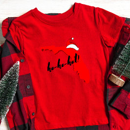 Camiseta ¡ho-ho-hot! Feliz Navidad en Florida