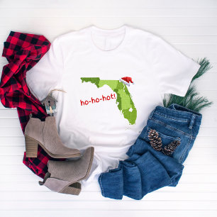 Camiseta ¡ho-ho-hot! Invierno de Navidades divertidos de Fl