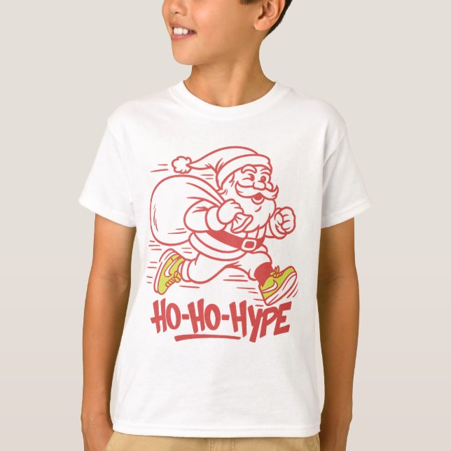 Camiseta "Ho-Ho-Hype - Calle Santa Sneaker (Anverso)