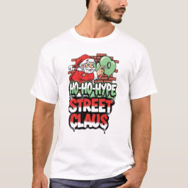 Camiseta Ho Ho Hype Street Claus Urban Santa Christmas T-Sh