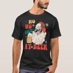 Camiseta Ho Ho My Beer Santan Gafas De Sol Groovy Retro Chr