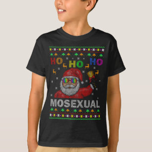 Camiseta Ho Ho Navidades homosexuales de Santa Holiday Orgu